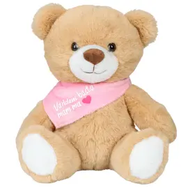 Bamse med Halst&oslash;rkl&aelig;de V&auml;rldens B&auml;sta Mamma 20 cm