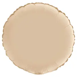 Rund Folieballon Satin Cream