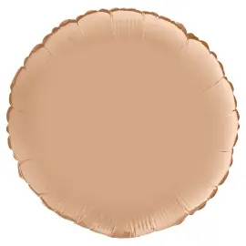 Rund Folieballon Satin Nude