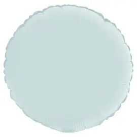 Rund Folieballon Satin Pastel Blå
