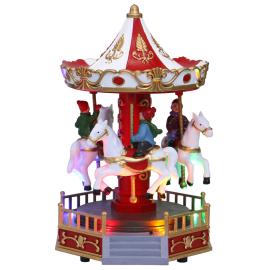 Karrusel Spilled&aring;se med Julemusik og Lys