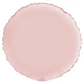 Rund Folieballon Satin Pastel Pink