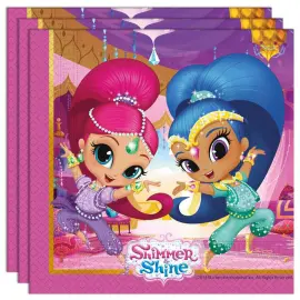 Shimmer og Shine Glitter Friends Servietter