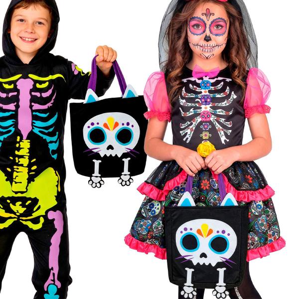 Filtpose Skelet Halloween