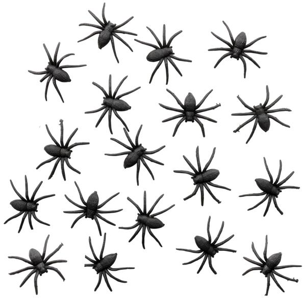 Sorte Edderkopper 18-pak