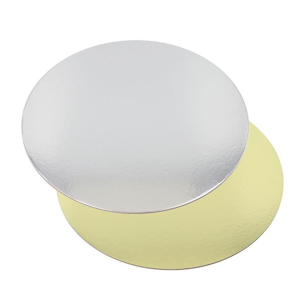 Runde Kagefade Guld/Sølv 20 cm 25-pak