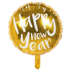 Gylden Happy New Year Ballon