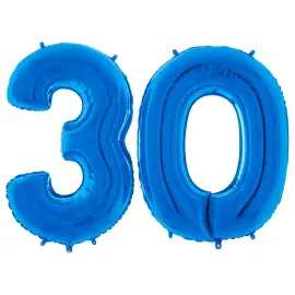 Talballon 30 Blå