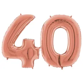 Talballon 40 Rosaguld