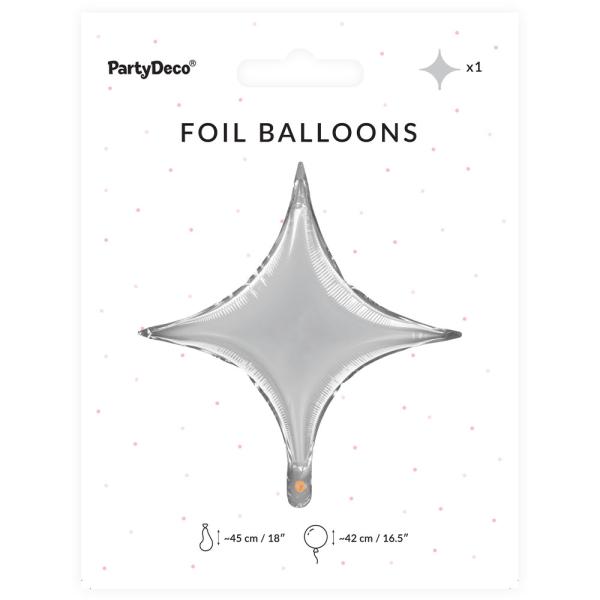 Folieballon Sølv Stjerne