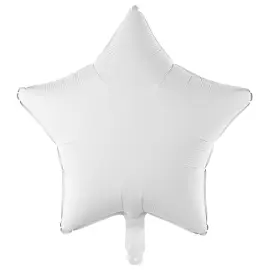 Folieballon Hvid Stjerne