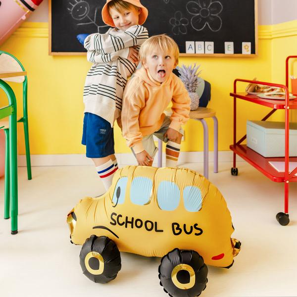 Stående Folieballon Skolebus