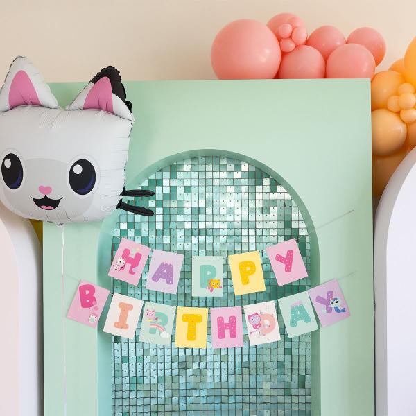 Gabbys Dukkehus Guirlande Happy Birthday 180 x 15 cm