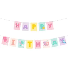 Gabbys Dukkehus Guirlande Happy Birthday 180 x 15 cm
