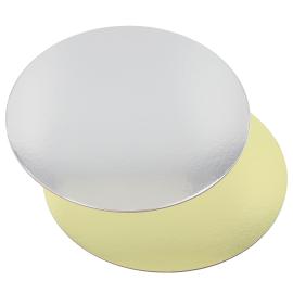 Runde Kagefade Guld/Sølv 30 cm 25-pak