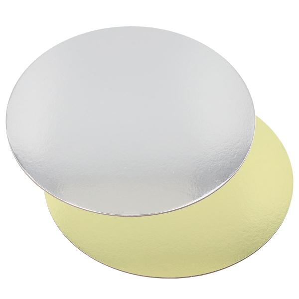 Runde Kagefade Guld/Sølv 30 cm 25-pak