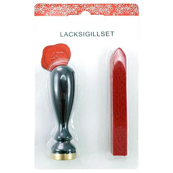 Laksegl og Stempel Sæt God Jul