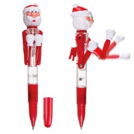 Pen med Boksende Julefigur