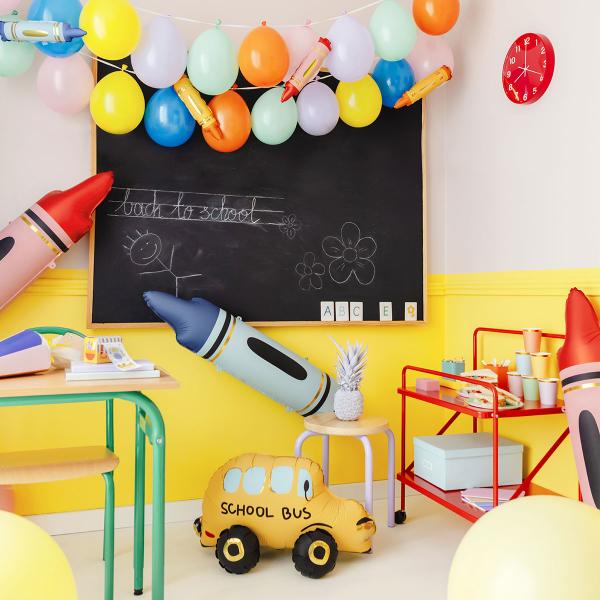 Stående Folieballon Skolebus
