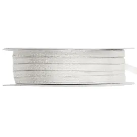 Satinb&aring;nd Lys Cremefarvet 3 mm