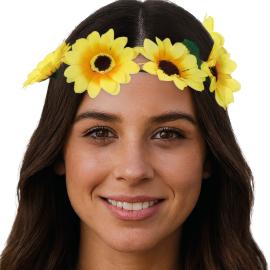 Blomsterkrans med Solsikker