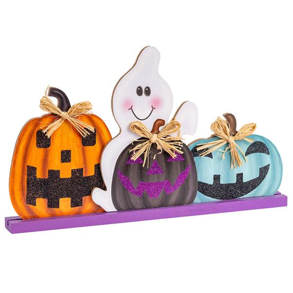 Halloweendekoration Græskar og Spøgelse