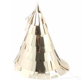 Partyhatte med Frynser Guld 5-pak