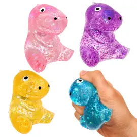 Squeeze Dinosaur Glitrende Leget&oslash;j 7 cm