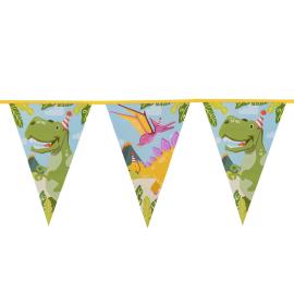 Flagguirlande Dino Party