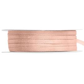 Satinbånd Lys Fersken 3 mm