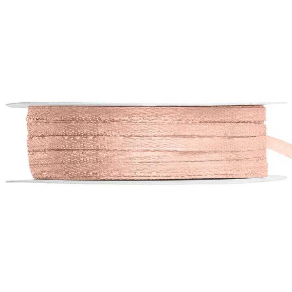 Satinbånd Lys Fersken 3 mm