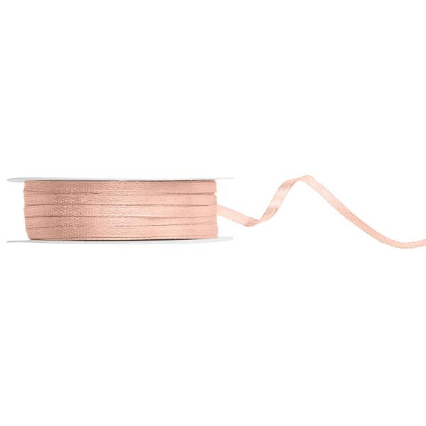 Satinbånd Lys Fersken 3 mm