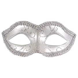 Teatermaske i Sølv