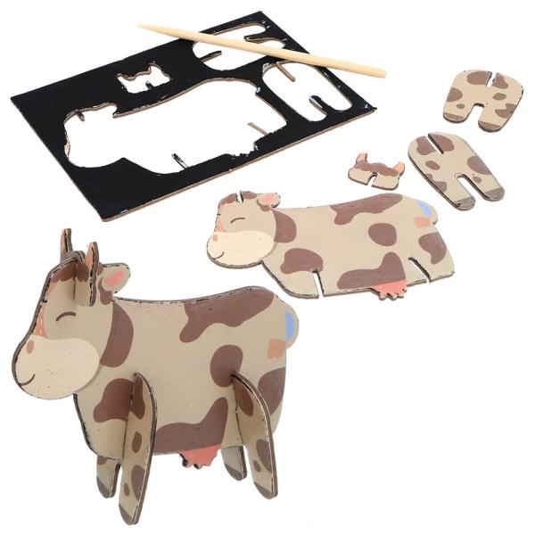 3D Skrabe Puslespil Bondegårdsdyr
