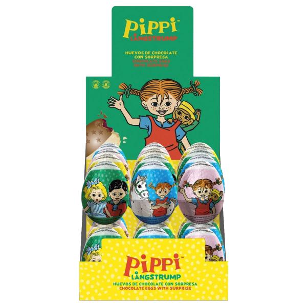 Pippi Langstrømpe Chokoladeæg med Overraskelse 20 g