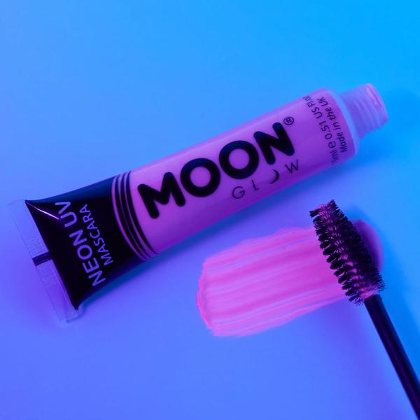 Moon Glow Neon UV Mascara Intensiv Lilla