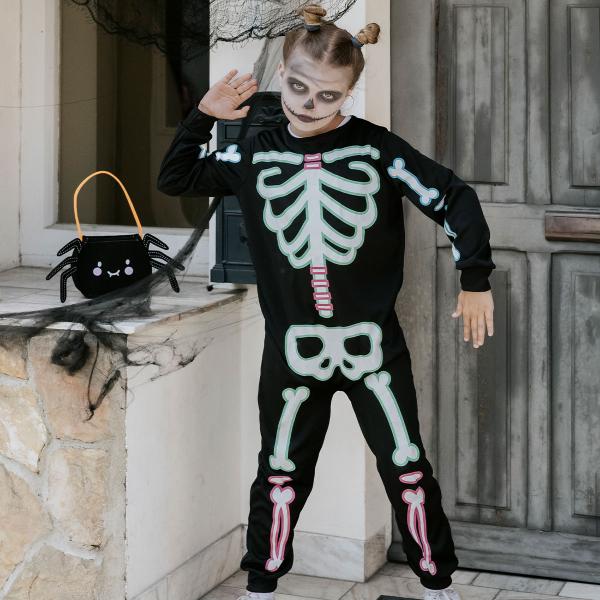Little Skeleton Dragt Børn 116-128 cm