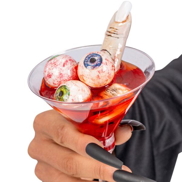 Halloween Dekoration Glas med Øjne og Fingre