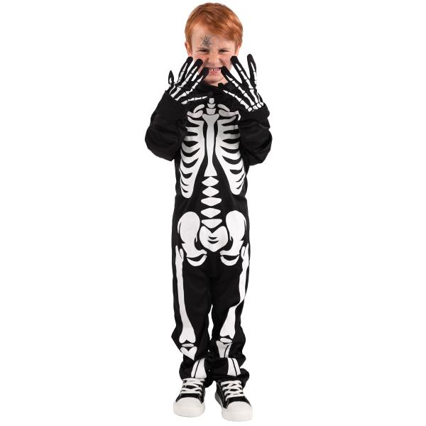 Little Skeleton Kostume Børn 116-128 cm