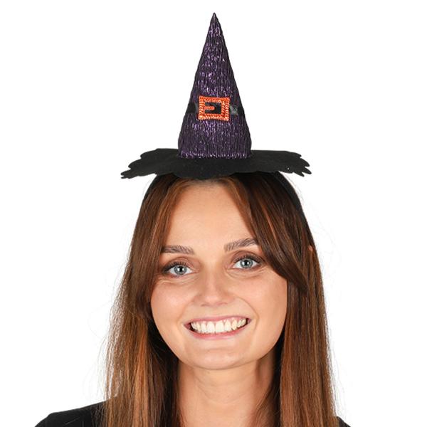 Hårbøjle med Heksehat Lilla
