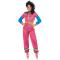 80'er Jumpsuit Lyser&oslash;d/Leopardm&oslash;nster