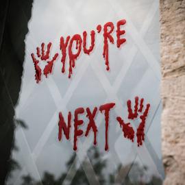 Geldekoration til Vindue You're Next R&oslash;d