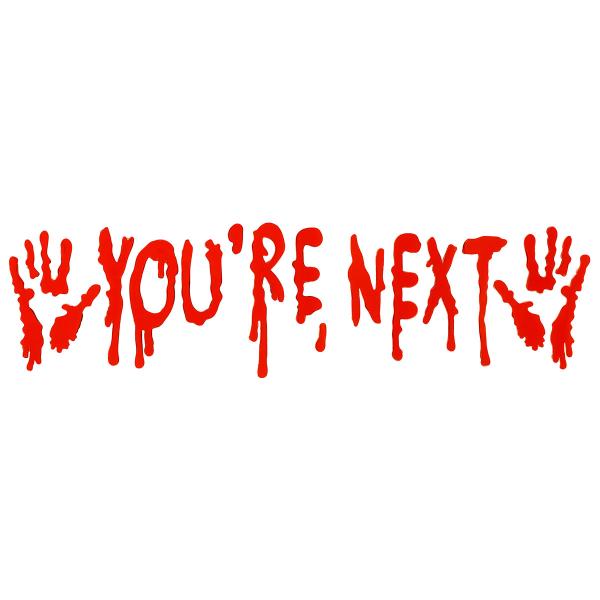 Geldekoration til Vindue You're Next Rød