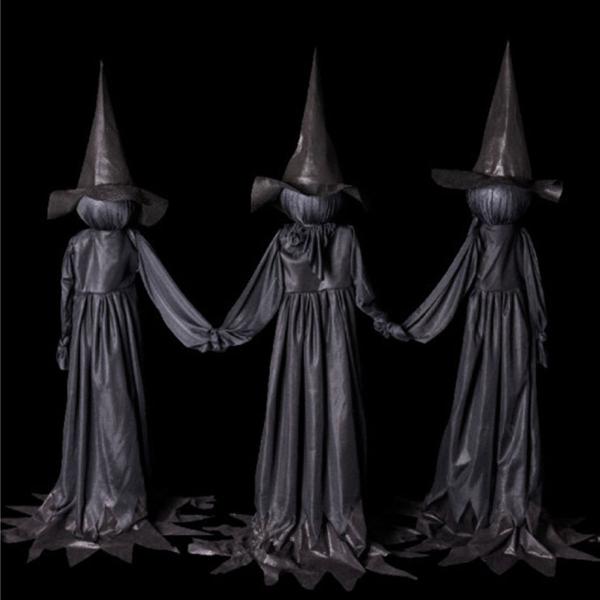 Halloween Dekoration Hekse med Lys
