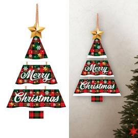 Juletræ Vægdekoration Merry Christmas