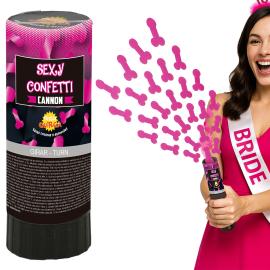Konfettikanoner Penis Pink