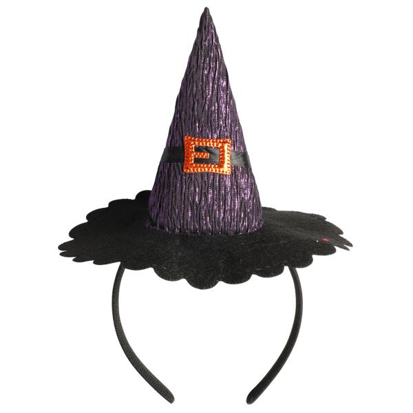 Hårbøjle med Heksehat Lilla