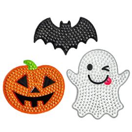 Halloween Klisterm&aelig;rker med Rhinsten