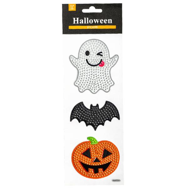 Halloween Klistermærker med Rhinsten