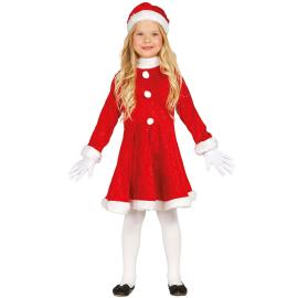 Julekjole med Nissehue Børn 7-9 år